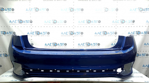 Бампер задний голый VW Jetta 22-26 синий LR5Z, сколы, потерт
