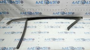 Bandă ușă stânga față superioară Chrysler 200 15-17 cromată cu etanșare din sticlă, zgârieturi