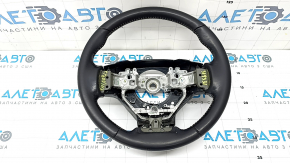 Volan Lexus CT200h 14-17, piele neagră cu cusături gri, zgârieturi