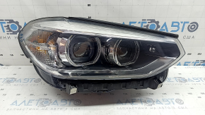 Far dreapta față cu halogen+LED pentru BMW X3 G01 18-21 cu suport