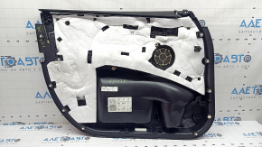 Ornamente ușă, față dreapta, BMW X3 G01 18-21, piele bej, inserție piele bej, cusături gri, inserție lemn cromat Perlglanz stejar închis, cu mâner, cu buton de blocare, zgârieturi, necesită curățare