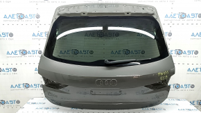 Дверь багажника голая со стеклом Audi Q3 83A 19-25 тонировка, графит LX7G, с трапецией и поводком, царапины на стекле, тычки