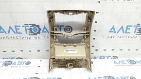 Накладка центральной консоли задняя BMW X3 G01 18-21 бежевая, царапины