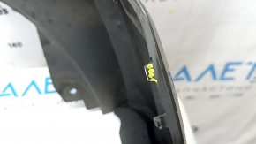 Губа переднего бампера Audi Q3 83A 19-23 S-Line, графит LX7G, протерта, царапины, сломаны крепления
