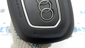 Подушка безопасности airbag в руль водительская Audi Q3 83A 19-25 черная, полез хром, царапины