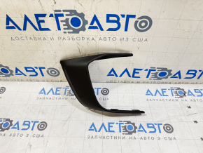 Decorație grila barei de protecție față, dreapta Porsche Cayenne 958 15-17 rest, negru