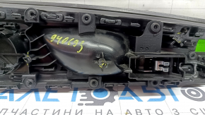 Panou decorativ ușă (carton) pentru BMW X3 G01 dreapta spate 18-21, aspect lemn, cu iluminare din spate, cu mâner, zgârieturi, elemente de fixare rupte, carcasă conector defect