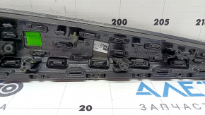 Panou decorativ ușă (carton) pentru BMW X3 G01 dreapta spate 18-21, aspect lemn, cu iluminare din spate, cu mâner, zgârieturi, elemente de fixare rupte, carcasă conector defect