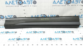 Ornament ușă stânga față inferioară pentru Audi Q3 83A 19-23 S-Line, bandaj gri, zgârieturi