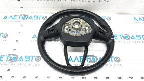 Руль голый Audi Q3 83A 19-25 кожа черная, без кнопок, лепестков и накладок, под химчистку