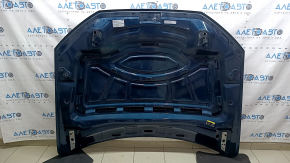 Капот голый Audi Q7 16-26 алюминий, синий LV5Z, в клее, царапины