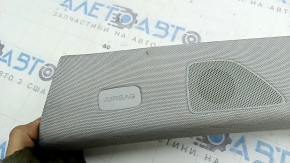 Накладка передней стойки левая Audi Q7 16-24 Bang and Olufsen, серая, под химчистку
