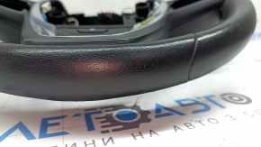 Volan BMW X3 G01 18-24 din piele, negru, încălzit, cu strat protector, cu butoane și padele, zgârieturi, lovituri, rupturi