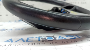 Volan BMW X3 G01 18-24 din piele, negru, încălzit, cu strat protector, cu butoane și padele, zgârieturi, lovituri, rupturi