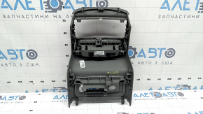 Накладка центральной консоли задняя Audi Q7 16-26 серая, 3 части