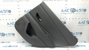 Panou decorativ ușă spate dreapta Hyundai Elantra 21-23 gri închis, inserție și cotieră, plastic, uzat