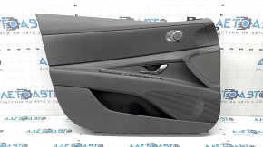 Panou ușă stânga față pentru Hyundai Elantra 21-23, piele neagră