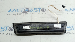 Prag exterior spate stânga pentru Audi Q7 16-26, negru cu crom, iluminat din spate, zgârieturi