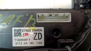 Управление климат-контролем авто Nissan Leaf 13-17 с рамкой, с управлением монитора, с воздуховодом, царапины
