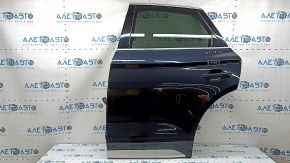 Ansamblu ușă spate stânga pentru un Audi Q5 80A 18-24 fără cheie, fumuriu, albastru LX5R, lovitură, denivelare, zgârieturi pe ornament