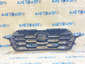 Решетка радиатора grill Honda CRV 23-26 черная глянец с хром молдингом