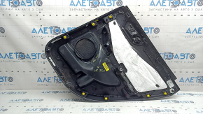 Обшивка двери карточка задняя левая Ford Escape MK4 20-22 тип 2, черная, подлокотник кожа черный, с хром ручкой, царапины