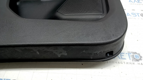 Panou ușă stânga față pentru Ford Escape MK4 2020-2022, tip 2, negru, cotieră din piele neagră, bordură gri, cu mâner cromat, zgârieturi
