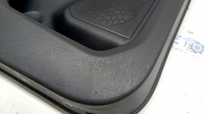 Panou ușă stânga față pentru Ford Escape MK4 2020-2022, tip 2, negru, cotieră din piele neagră, bordură gri, cu mâner cromat, zgârieturi