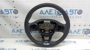 Руль голый Ford Escape MK4 20-22 кожа черный, под подогрев, без кнопок, потерт