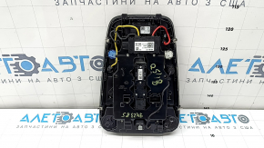 Плафон освещения передний в сборе Audi Q5 80A 18-20 под панораму, черный, царапины