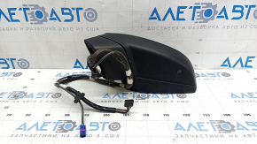 Зеркало боковое левое в сборе Audi Q5 80A 18-24 15+4 пинов, синее, поворотник, автозатемнение, подогрев, BSM, камера, тычки