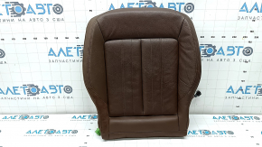 Tapițerie scaun pasager Audi Q5 80A 18-20, piele maro, standard, încălzită, lovită