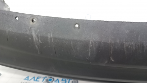 Бампер задний в сборе Ford Fusion mk5 19-20 графит, с губой, с парктрониками, с отражателями, с проводкой, с абсорбером, примят, царапины, трещина, потерт
