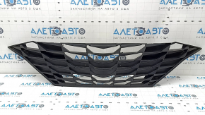 Grilă radiator Hyundai Elantra 21-23 neagră, fără radar, spartă, găuri nestandardizate