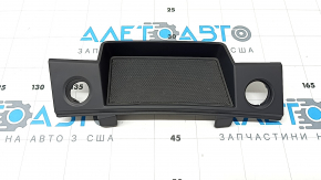 Ornament consolă centrală față pentru buton start/stop, Audi Q5 80A 18-24, negru, fără USB