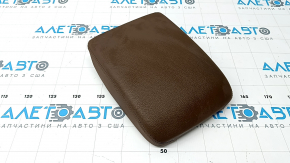 Cotieră centrală din piele pentru Audi Q5 80A 18-20, maro, retractabilă, cu strat protector