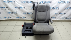 Задний ряд сидений 2 ряд левый Toyota Sienna 21-22 без airbag, механическое, ткань серая, под 8 мест, с серым ремнем безопасности, под химчистку