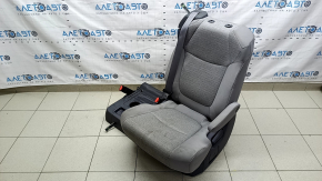 Задний ряд сидений 2 ряд левый Toyota Sienna 21-22 без airbag, механическое, ткань серая, под 8 мест, с серым ремнем безопасности, под химчистку