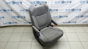 Задний ряд сидений 2 ряд правый Toyota Sienna 21-22 без airbag, механическое, ткань серая, под 8 мест, под химчистку