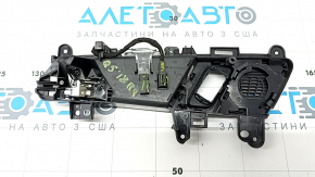Ручка двери внутренняя задняя правая Audi Q5 80A 18-24 хром, с черной накладкой и сеткой пищалки, с подсветкой