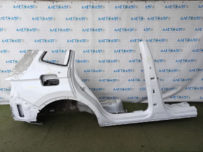 Четверть крыло задняя правая VW Tiguan 18-24 long отпилена, с центральной стойкой, белая, тычки