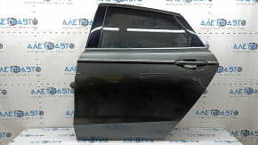 Дверь в сборе задняя левая Ford Fusion mk5 17-20 графит J7, один хром, ручка с хром, тычки