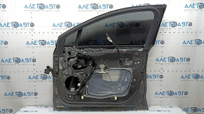 Дверь в сборе передняя правая Ford Fusion mk5 13-20 графит J7, 1 хром молдинг, ручка keyless с хром, коррозия