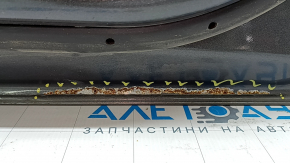 Дверь в сборе передняя правая Ford Fusion mk5 13-20 графит J7, 1 хром молдинг, ручка keyless с хром, коррозия