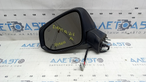 Зеркало боковое левое в сборе Toyota Sienna 21-26 6 пинов, подогрев, BSM, графит