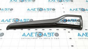 Ornamente bord dreapta pentru Ford Fusion mk5 17-20, gri, cu inserție din lemn, uzată