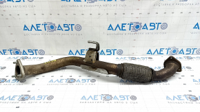 Приемная труба Honda Accord 23-26 hybrid надорвана сетка, примята гофра