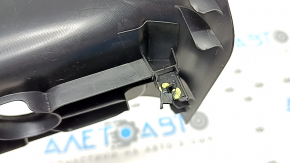 Накладка центральной консоли задняя Ford Fusion mk5 17-20 черная, под воздуховоды и прикуриватель, царапины, надломаны крепления