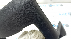 Накладка центральной консоли задняя Ford Fusion mk5 17-20 черная, под воздуховоды и прикуриватель, царапины, надломаны крепления