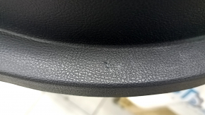 Ornamente ușă, față stânga, Ford Fusion mk5 17-20, negru cu inserție din piele neagră, ornament din lemn, cotieră din piele, spumă cu memorie, crăpătură în ornament, zgârietură, uzată